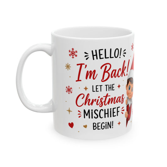 Christmas Elf Mug - Im back