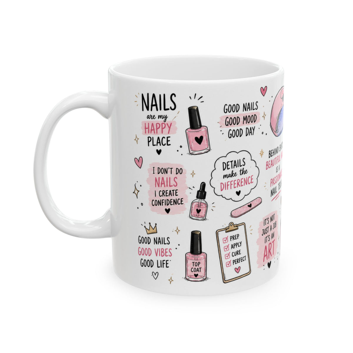 Nail Tech fun quote mugs
