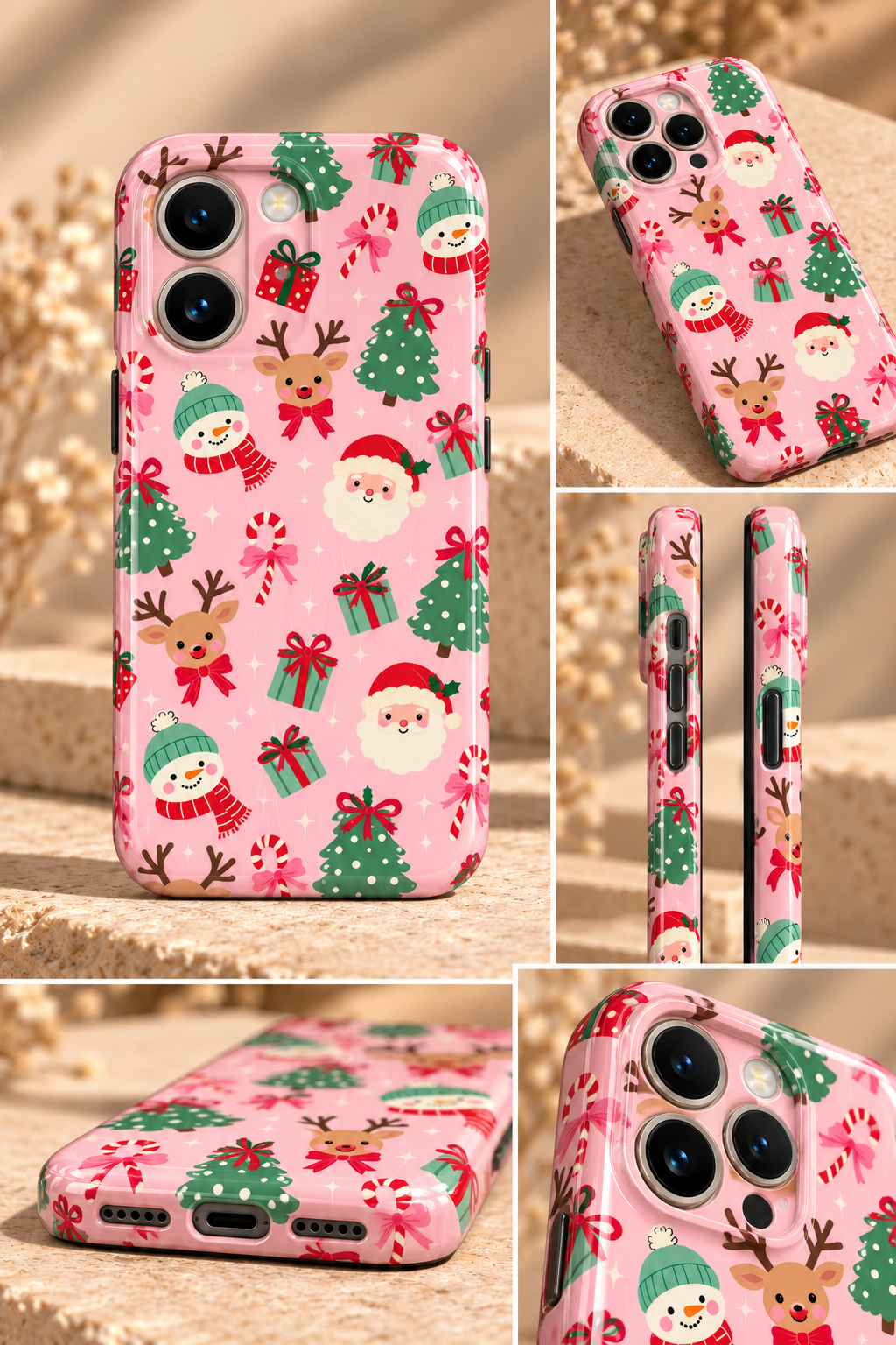 Festive Christmas Full wrap iPhone case