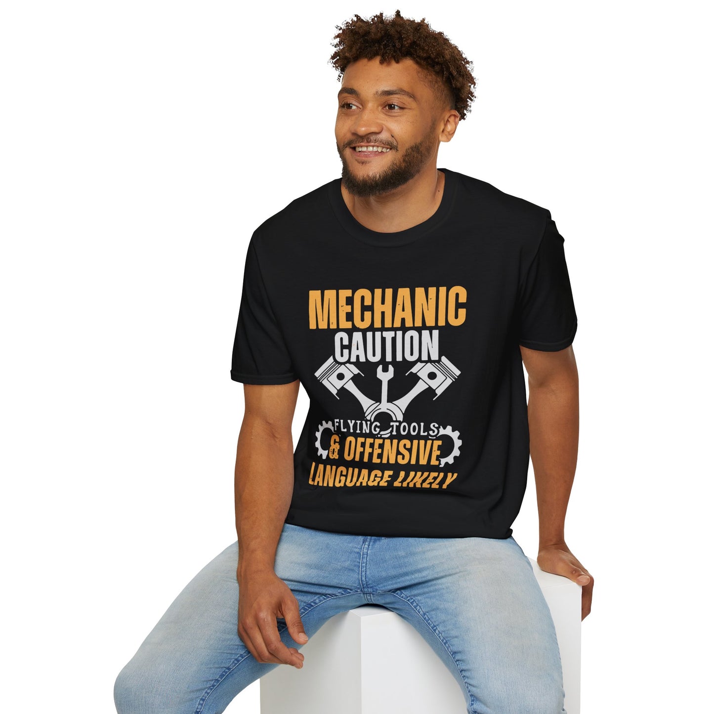 Mechanic caution offensive language likely t-shirts