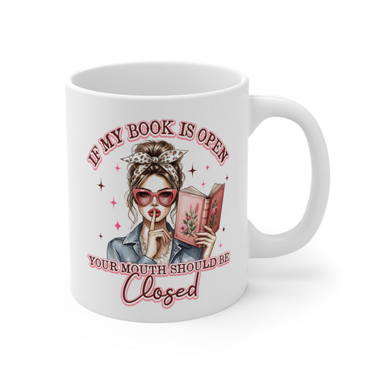 if my book is open my mouth should be closed