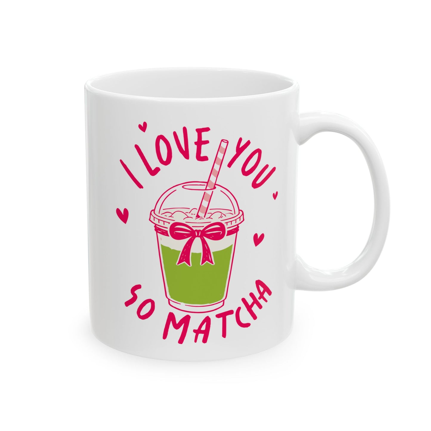 I love you matcha mugs