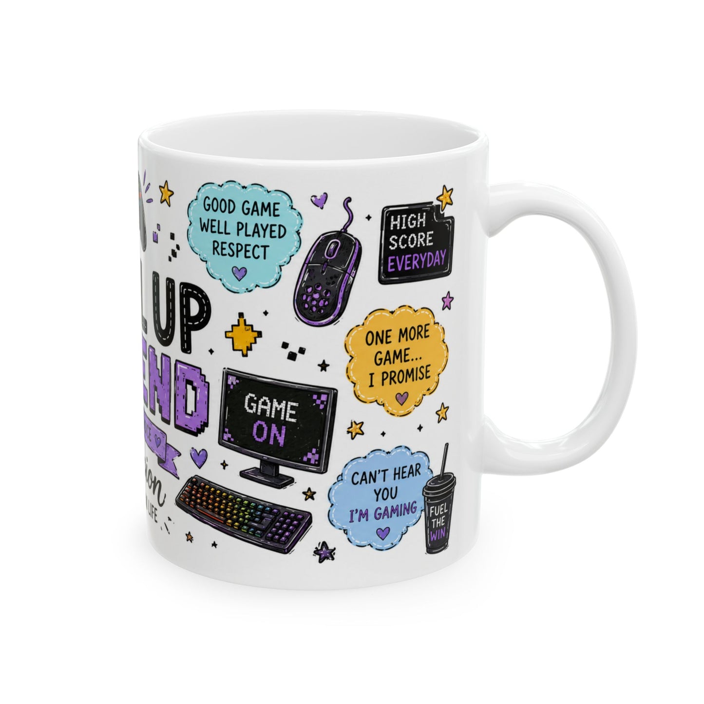 Level Up Legend Gamer 11oz ceramic mugs